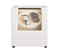 DFGHNBVC Caja De Almacenamiento De Madera Exclusiva con Motor Japonés para 2 Relojes De Pulsera, Color Blanco