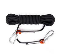 DFGHNBVC Cuerda De Nailon Resistente Al Desgaste para Exteriores, 8 Mm, con Caída Rápida, Herramienta De Viaje Estática, Fuerza De Tracción De 1900 Kg, Color Negro, 30 M
