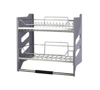 DFGHNBVC Escurreplatos De Pared Ajustable De Acero Inoxidable 304 para Armarios Altos, Ideal para Bares Y Cafeterías, 800 Mm