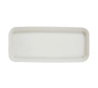 DFGRGRV Platos para Macetas Bandeja Rectangular de plástico for macetas, bandejas de Goteo, platillos for macetas de Interior y Exterior. | White-40x17cm