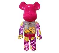DFGUINXKU Bearbrick,1000% 70cm/27.6in Bloques de construcción de Osos violentos Adorno de pie en el Suelo Estatua escultórica