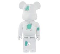 DFGUINXKU Bloques de construcción de Osos violentos Bear, 400% Bearbrick 28 cm/11 Pulgadas de Figuras de Cristal corroyed Modelo de Juguete Coleccionable Hecho a Mano(Blue)