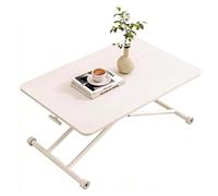 DFHS46JK Mesa de Centro Folding Table Height-Adjustable Desk Computer Study Mesa de sofá/Mesa de té para Sala de Estar(Medio)