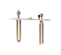 DFHS46JK Mesa Estrecha Mesa de vestíbulo Adecuada for Espacios Estrechos, Consola(Gold,Pequeño)