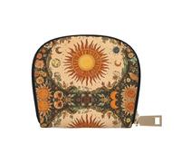 DFJMASFKOL Nature Scenery - Bolsa de piel vintage con diseño de pájaros coloridos, para viajeros activos, para tarjetas de tránsito e identificaciones de acceso rápido, 9 x 11 cm, a16, 9X11CM