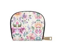 DFJMASFKOL Nature Scenery - Bolsa de piel vintage con diseño de pájaros coloridos, para viajeros activos, para tarjetas de tránsito e identificaciones de acceso rápido, 9 x 11 cm, A31, 9X11CM