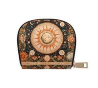 DFJMASFKOL Nature Scenery - Bolsa de piel vintage con diseño de pájaros coloridos, para viajeros activos, para tarjetas de tránsito e identificaciones de acceso rápido, 9 x 11 cm, a14, 9X11CM