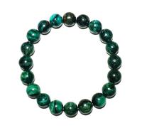 DFJMASFKOL Pulsera de esmeralda de 10 mm, cuentas de cristal de chakra de corazón verde natural, pulsera de meditación de piedras preciosas para abundancia, amor y suerte, kit de herramientas de