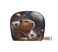 DFJMASFKOL Space Capybara Card Pack Capybara Astronaut Leather Bag Cute Capybara Wallet Gamers - Estuche para tarjetas de regalo y arcade 9 x 11 cm, A4, 9X11CM