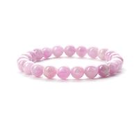 DFJMASFKOL - Tallas pequeñas, medianas y grandes - Pulseras de cuentas de piedras preciosas para mujeres y hombres - Cuentas redondas de 8 mm, Medium, Piedra