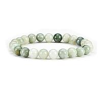 DFJMASFKOL - Tallas pequeñas, medianas y grandes - Pulseras de cuentas de piedras preciosas para mujeres y hombres - Cuentas redondas de 8 mm, Medium, Piedra
