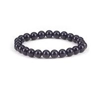 DFJMASFKOL - Tallas pequeñas, medianas y grandes - Pulseras de cuentas de piedras preciosas para mujeres y hombres - Cuentas redondas de 8 mm