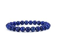 DFJMASFKOL - Tallas pequeñas, medianas y grandes - Pulseras de cuentas de piedras preciosas para mujeres y hombres - Cuentas redondas de 8 mm, Large, Piedra