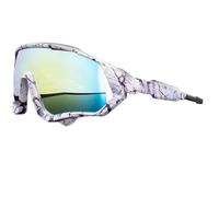 DFJOENVLDKHFE Cycling Glasses For Men and Women UV400 Protection Anti Fog Lightweight Sports Sunglasses Running Glasses with Interchangeable Lenses Windproof Design For Road Cycling Trail Running(05)