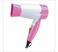 DFJU Mini secador de Pelo Plegable Iontat Negativo Dormitorio Familiar para Estudiantes Viajes Viento frío y Caliente portátil 220 v (Rosa)