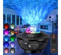 DFLIVE Proyector Estrellas, LED Proyector Galaxia Techo Luz Nocturna Infantil, Proyector de Estrellas con Control Remoto, Bluetooth Altavoz, Temporizador, Luces Decorativas Habitacion Regalo