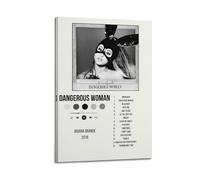 DFMY Ariana Grande - Póster de álbum de música, póster personal para pared, lienzo estético de música y decoración de películas, sala de estar, dormitorio, 20 x 30 cm, estilo marco