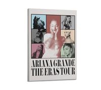 DFMY Ariana Grande - Póster de álbum de música, póster personal para pared, lienzo estético de música y decoración de películas, sala de estar, dormitorio, 50 x 75 cm, estilo marco
