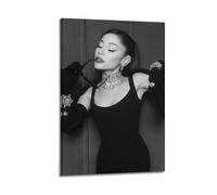 DFMY Ariana Grande - Póster de álbum de música, póster personal para pared, lienzo estético de música y decoración de películas, sala de estar, dormitorio, 30 x 45 cm, estilo marco