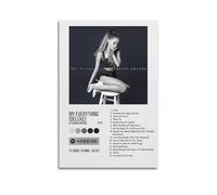 DFMY Ariana Grande - Póster de álbum de música, póster personal para pared, lienzo estético de música y decoración de películas, sala de estar, dormitorio, 60 x 90 cm, estilo sin marco