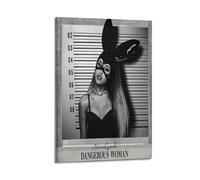 DFMY Ariana Grande - Póster de álbum de música, póster personal para pared, lienzo estético de música y decoración de películas, sala de estar, dormitorio, 20 x 30 cm, estilo marco