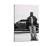 DFMY Kendrick Lamar - Póster de arte fotográfico personal para pared, lienzo estético de música y decoración de películas, sala de estar, dormitorio, 50 x 75 cm, estilo marco