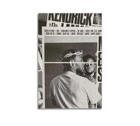 DFMY Kendrick Lamar - Póster de arte fotográfico personal para pared, lienzo estético de música y decoración de películas, sala de estar, dormitorio, 40 x 60 cm, estilo sin marco