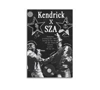 DFMY Kendrick Lamar - Póster de arte fotográfico personal para pared, lienzo estético de música y decoración de películas, sala de estar, dormitorio, 50 x 75 cm, estilo sin marco