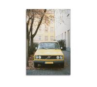 DFMY Lienzo decorativo para pared, diseño de coche dorado en la calle, 240 unidades, diseño vintage de música y películas, pintura decorativa para sala de estar, dormitorio, 50 x 75 cm, estilo sin