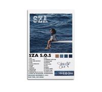 DFMY Póster de portada de álbum SOS de SZA para pared, lienzo estético de música y decoración de películas, sala de estar, dormitorio, 50 x 75 cm, estilo sin marco