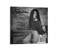 DFMY Shakira - Álbum de música de canciones, póster personal, arte de pared, lienzo estético de música y decoración de películas, sala de estar, dormitorio, 40 x 40 cm, estilo marco
