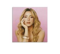 DFMY Shakira - Álbum de música de canciones, póster personal para pared, lienzo estético de música y decoración de películas, sala de estar, dormitorio, 40 x 40 cm, estilo sin marco