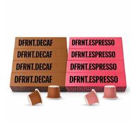 DFRNT Pack Cápsulas de Café Colombia con Cafeína y Descafeinado, Tueste Medio, Notas Dulces y Cremosas