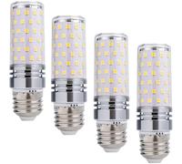 DFrywdgSEY Bombilla LED, Bombilla LED E26 de 12 W, 85 V-265 V, equivalente a una bombilla halógena 120, casquillo mazorca, 1200 lm, no regulable, paquete 4