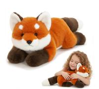 DFrywdgSEY Peluche, Animales de Peluche ponderados, Almohada abrazable for aliviar la ansiedad y Ayudar a Dormir, Zorro 45cm(Fox,65cm)