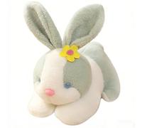 DFrywdgSEY Peluche, Lindo Conejo de Peluche Juguete, Animal Suave con Oreja Flor, Regalo cumpleaños for niños, decoración guardería(Green,30CM)