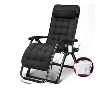 DFrywdgSEY sillón reclinable Plegable, Silla Plegable, reclinable, for Almuerzo, Siesta, Silla de Oficina, Ocio, hogar, Negra, Gris, 180 * 65 40 cm, Duradera