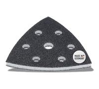 DFS Almohadilla suave para lijadora delta, 93 x 93 x 93 mm, 6 agujeros de espuma (suave), almohadilla de interfaz suave para papel de lija lijadora triangular