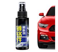Dfstvup Pulimento Para Ruedas De Cromo | Multiusos Abrillantador Para Coches 100ml,Accesorio De Limpieza Automotriz Para Renovación De Muebles Faros Y Restauración De Garaje