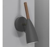DFTP by Nordlux Aplique de pared Pure con interruptor, gris