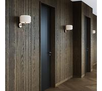 DFTP by Nordlux Aplique de pared Takai con pantalla textil de doble capa