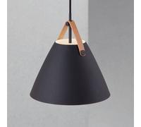 DFTP by Nordlux Lámpara colgante Strap en negro, Ø 27 cm