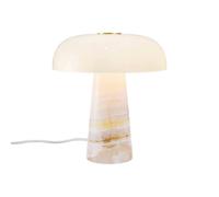 DFTP by Nordlux Lámpara de mesa Glossy, rosa/blanco, altura 24 cm, mármol/vidrio