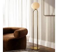 DFTP by Nordlux Lámpara de pie Shapes, vidrio, blanco/latón