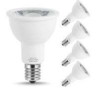 DFTRIF E17 LED Luces Bombilla R14 Reflector 40W Bombillas de luz de luz 5000k 550lm para Lectura gabinete.Spotlight Escritorio exposición lámpara 4pack