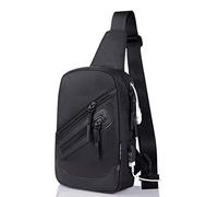 DFV mobile - Backpack Waist Shoulder Bag Nylon for Explay Ice - Black