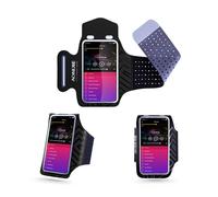 DFV mobile - Brazalete deportivo de neopreno con ventana táctil para Huawei P50 Pro (2021) - Negra