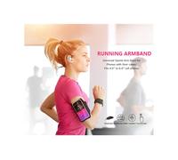 DFV mobile - Brazalete deportivo de neopreno con ventana táctil para Samsung Galaxy Quantum 3 (2022) - Negra