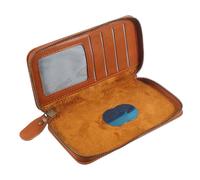 DFV mobile - Funda cartera con tarjetero, cremallera y cierre magnético para Nokia 105 (2024) - Marron