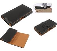 DFV mobile - Funda Cinturon Clip Horizontal Piel Sintetica Premium para Nokia 230 Dual - Negra